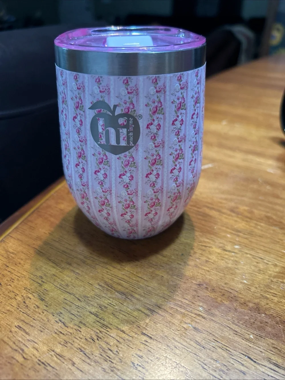 Pink Floral Insulated Tumbler